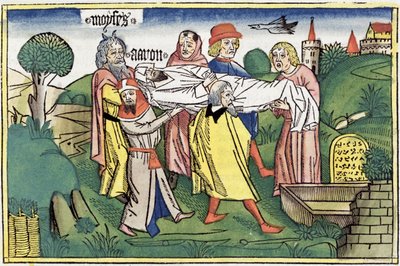 Números 20:22-29: la muerte de Aarón de Unbekannt