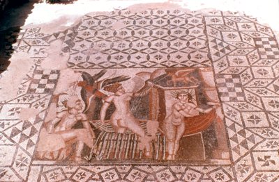 Ninfas, mosaico romano, Volubilis, Marruecos de Unbekannt