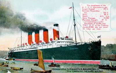 Transatlántico RMS Mauretania, siglo XX de Unbekannt
