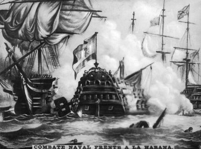12 de octubre de 1747, Batalla Naval, años 1920 de Unbekannt