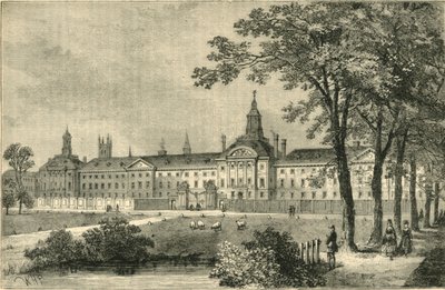 Antiguo Hospital de Belén, Moorfields alrededor de 1750, c1872 de Unbekannt
