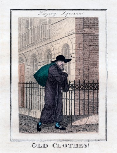 ¡Ropa vieja!, Fitzroy Square, Londres, 1805 de Unbekannt