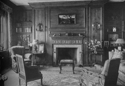 Paneles georgianos antiguos en la oficina de la Srta. Morgan, casa de la Srta. Anne Morgan, Nueva York, 1924 de Unbekannt