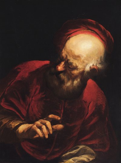Hombre viejo, siglo XVII de Unbekannt