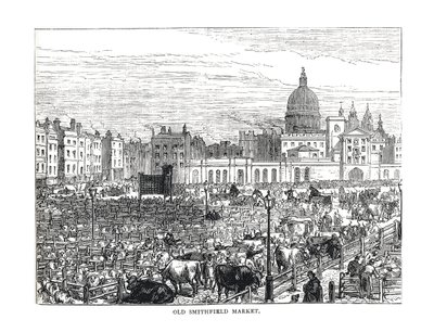 Antiguo mercado de Smithfield, 1878 de Unbekannt