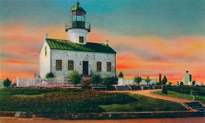 Antiguo Faro Español, Construido en 1850. San Diego, California, c1941 de Unbekannt