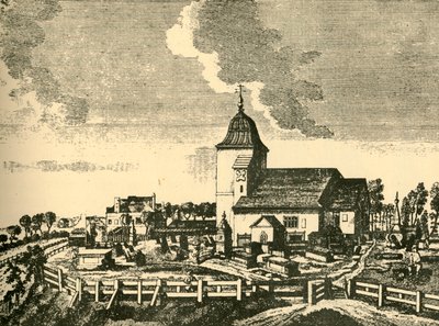Antiguo cementerio de la iglesia de St. Pancras, c1780 de Unbekannt