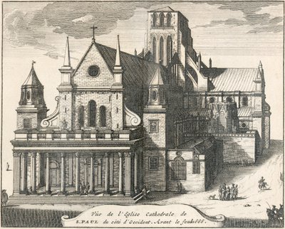 Antigua Catedral de San Pablo, Ciudad de Londres, siglo XVII 1707 de Unbekannt