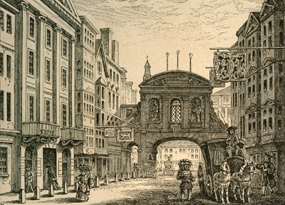 Viejo Temple Bar y la Taberna del Diablo, 1897 de Unbekannt