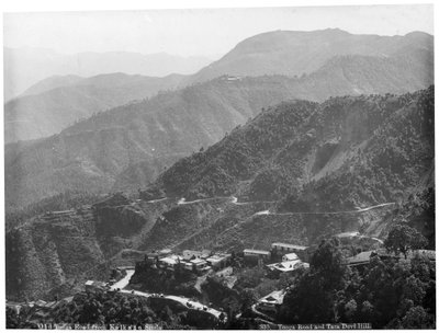 Antigua carretera de Tonga de Kalka a Simla, India, principios del siglo XX de Unbekannt