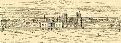 Vista Antigua del Palacio de Greenwich. Después de Hollar., c1878 de Unbekannt