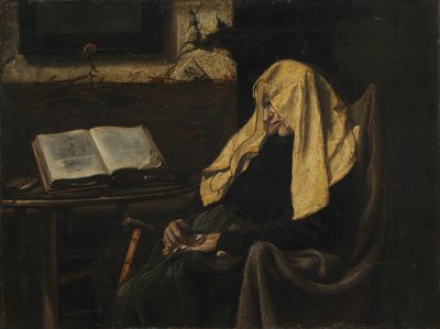 Anciana dormida, mediados del siglo XIX de Unbekannt