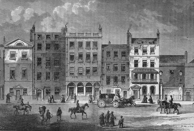 Casas antiguas en Pall Mall, Westminster, Londres, c1830 1878 de Unbekannt