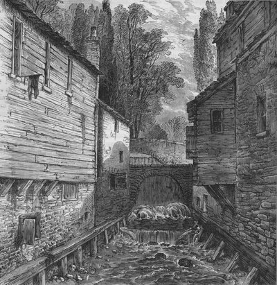 Antiguo desagüe del Serpentine en Knightsbridge, Londres, c. 1800 1878 de Unbekannt