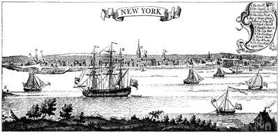 Vista antigua de Nueva York, 1730 c1880 de Unbekannt