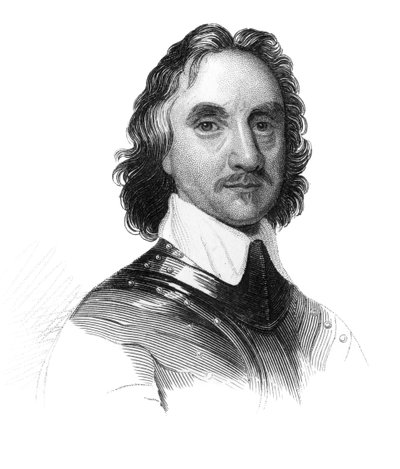 Oliver Cromwell, soldado y estadista inglés del siglo XVII, c. 1850 de Unbekannt