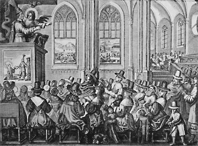 Oliver Cromwell predicando, c1650, 1903 de Unbekannt