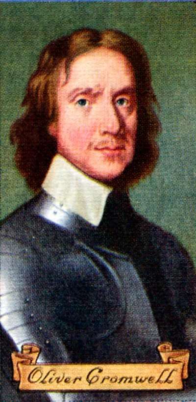 Oliver Cromwell, de una serie de tarjetas de cigarrillos, 1935 de Unbekannt