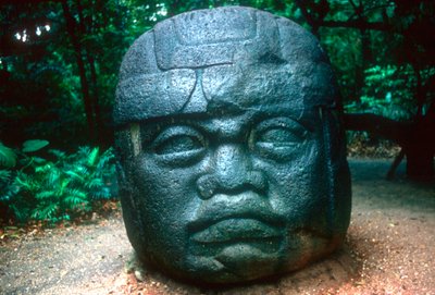 Cabeza tallada olmeca de La Venta, precolombino, América Central, 1150-800 a.C. de Unbekannt