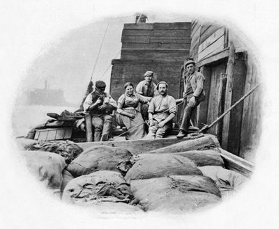 A bordo de un alijador, Londres, c. 1900-1903 de Unbekannt