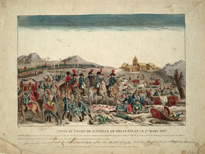 En el campo de batalla de Eylau, 1807 de Unbekannt