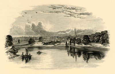 En el Tweed, c. 1890 de Unbekannt