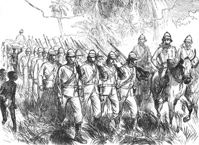 En la marcha desde Elmina, c. 1880 de Unbekannt