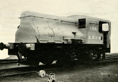 Una de las dos locomotoras Sentinel que maniobran en los patios del colliery en Radstock, c1930 de Unbekannt