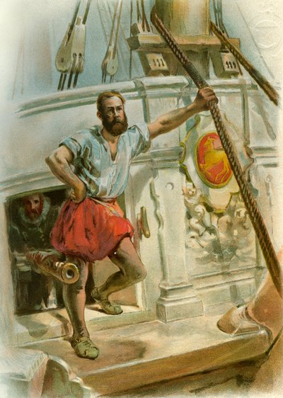 Uno de los hombres de Drake, 1588 c1890-c1893 de Unbekannt