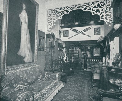 Una de las Salas de Recepción en el Instituto Sandow, c1898 de Unbekannt