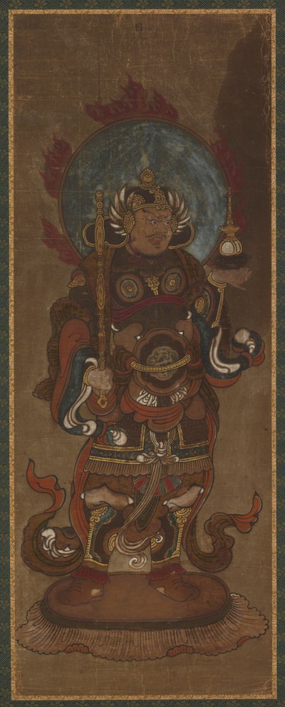 Uno de los doce deva: Bishamon-ten Vaisravana, finales del siglo XV-principios del siglo XVI de Unbekannt