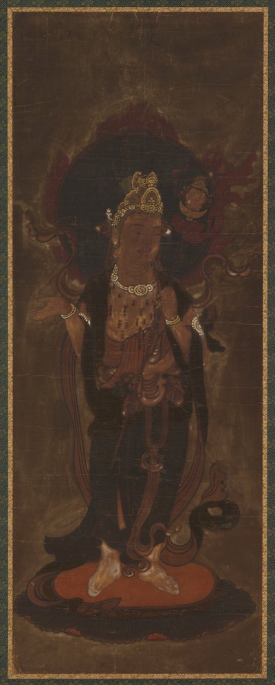 Uno de los doce deva: Emma-ten Yama o Suyama-deva, finales del siglo XV-principios del siglo XVI de Unbekannt