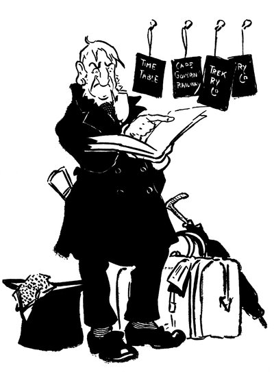 Oom Paul consultando el horario, 1900 de Unbekannt