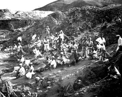 Mina a cielo abierto, Corea, 1900 de Unbekannt