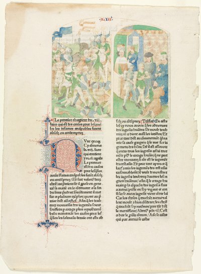 Páginas iniciales de Facta et dicta memorabilia de Valerius Maximus, c. 1476 de Unbekannt