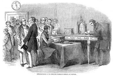 Apertura del enlace telegráfico Londres-París de 1851, 1852 de Unbekannt