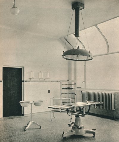 Sala de operaciones, Hospital Infantil Princess Louise Kensington. Arquitectos, George Lansdown & de Unbekannt