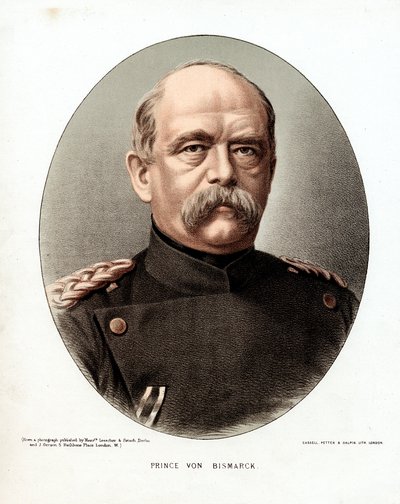 Otto von Bismarck, estadista alemán, c1880 de Unbekannt