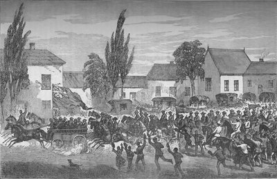 Voluntarios Montados de Oudtshoorn Partiendo hacia la Frontera Oriental, c1880 de Unbekannt