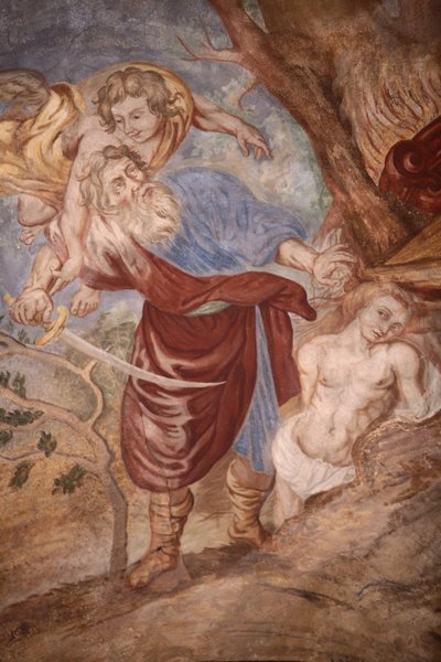 Iglesia de Nuestra Señora de la Asunción. Abraham sacrificando a su hijo, Cordon, Francia de Unbekannt