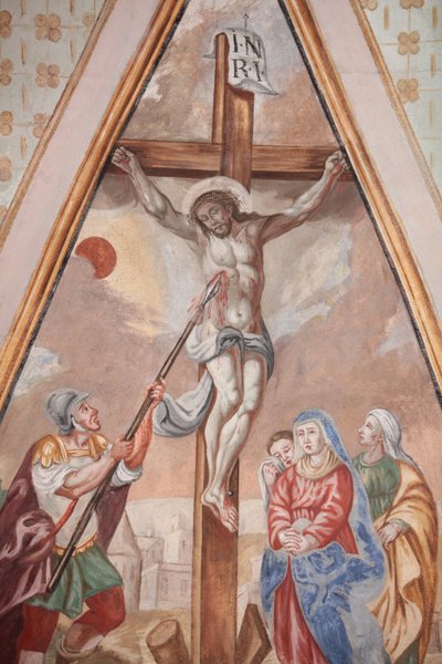 Iglesia de Nuestra Señora de la Asunción. La crucifixión. Cordon, Francia de Unbekannt