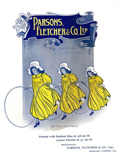 Nuestras Tres Pequeñas Doncellas - Anuncio de Parsons, Fletcher & Co. Ltd, 1909 de Unbekannt