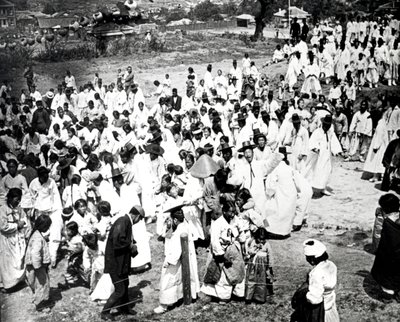 Reunión al aire libre, Corea, 1900 de Unbekannt
