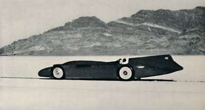 Más de 300 millas por hora en las Salinas, Bonneville, Utah, 1937 de Unbekannt