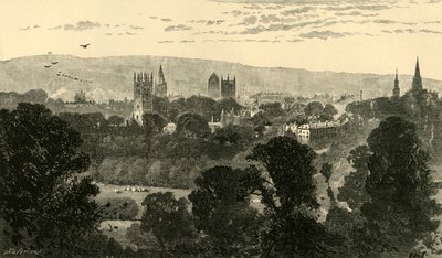 Oxford, desde Headington Hill, 1898 de Unbekannt