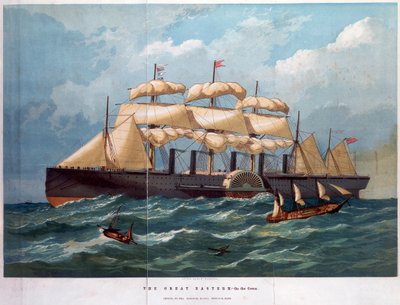 PSS Great Eastern en el océano, 1858 de Unbekannt