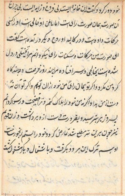 Página de Cuentos de un loro Tuti-nama: página de texto, c. 1560 de Unbekannt