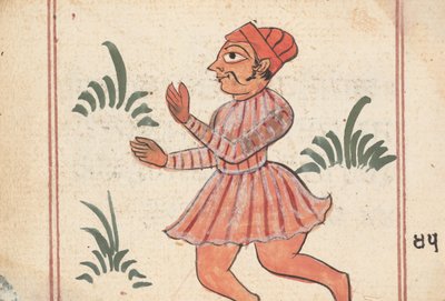 Página de un libro de presagios de Unbekannt