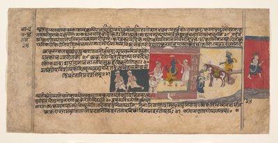 Página de un Manuscrito Disperso del Bhagavata Purana, ca. 1620-30 de Unbekannt