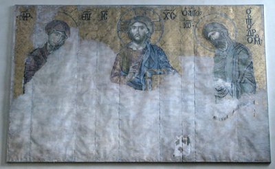 Copia pintada del mosaico Deesis, bizantino, original de principios del siglo XX, fechado en el siglo XIII de Unbekannt
